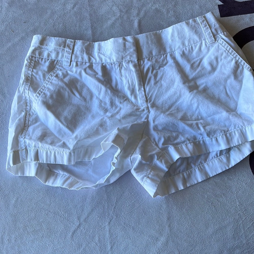 White j crew shorts